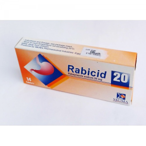 Rabicid 20 mg ( Rabeprazole sodium ) 14 tablets 